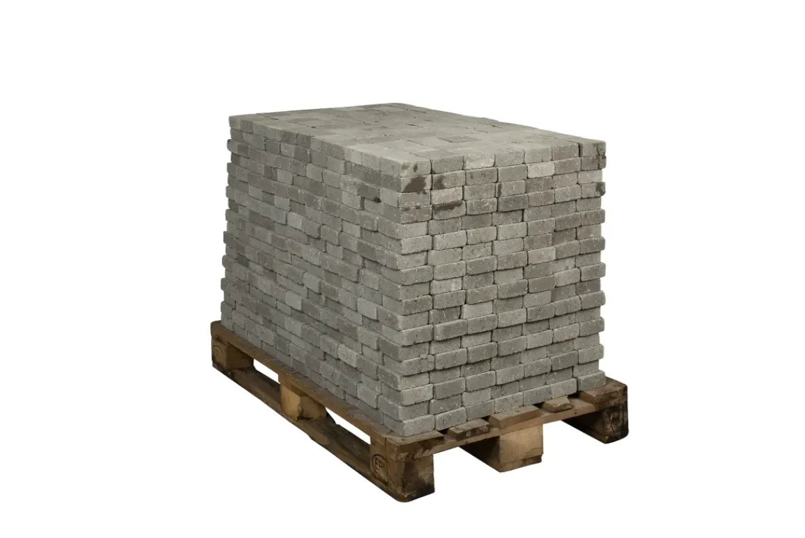Coeck Getrommelde Klinker 10X10X4Cm Grijs 1386 Stuks