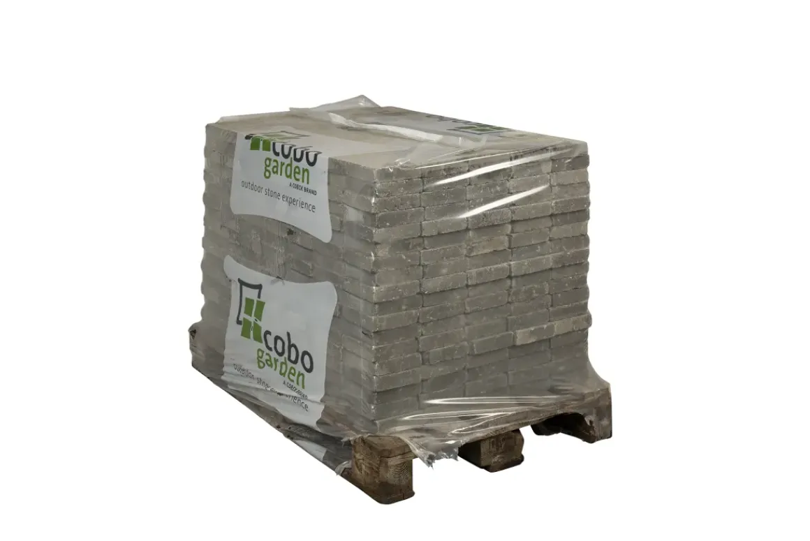 Coeck Kassei Grijs Getrommeld 15X15X4Cm 630 Stuks + Palet 3004837