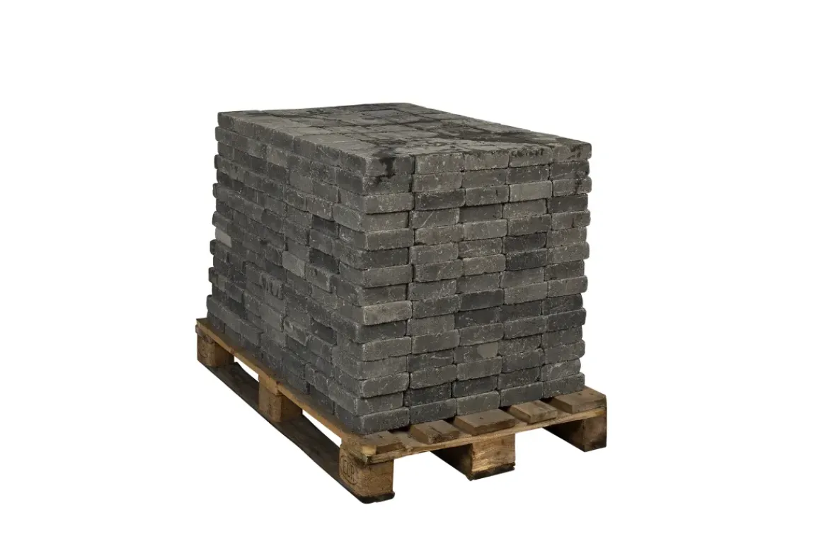Coeck Kassei Grijs-Zwart Getrommeld 15X15X5Cm 525 Stuks + Palet 3004837