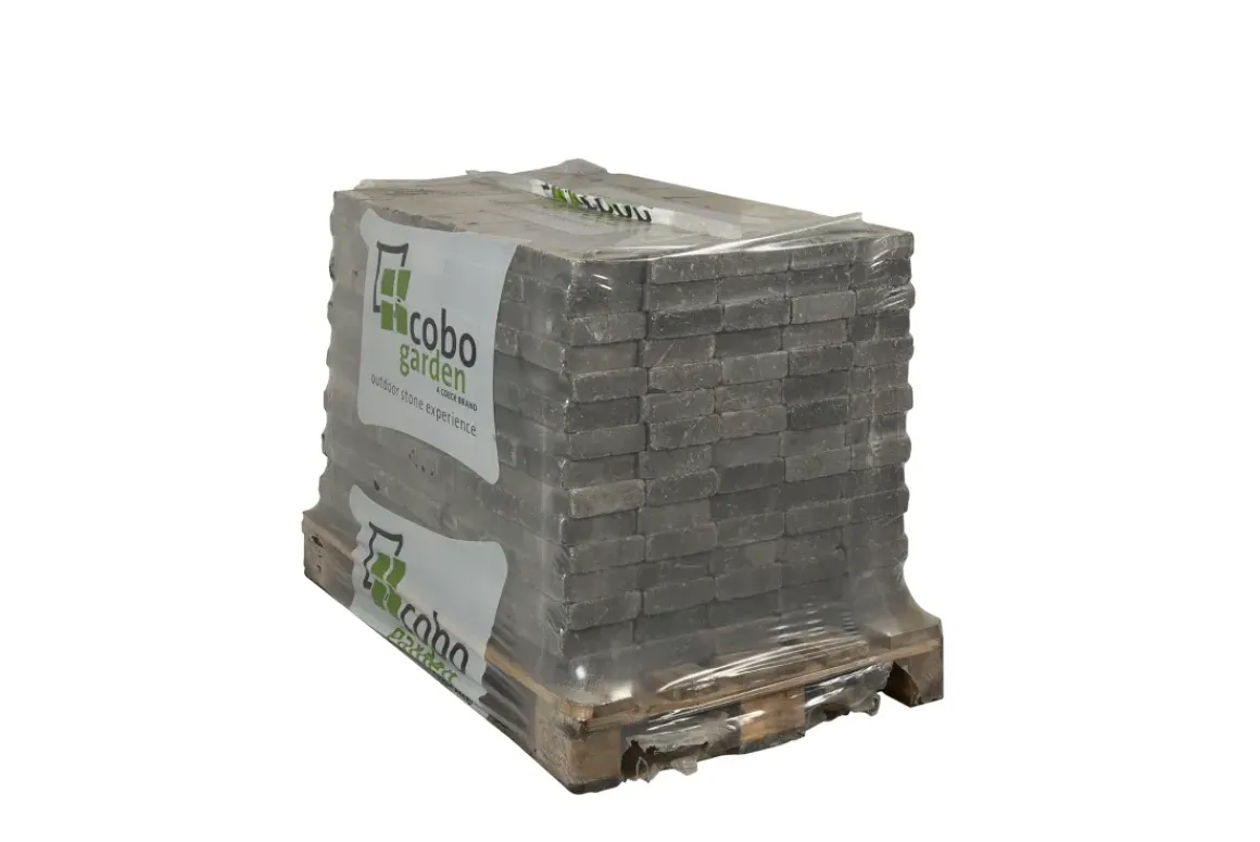 Coeck Kassei Grijs-Zwart Getrommeld 15X15X5Cm 525 Stuks + Palet 3004837