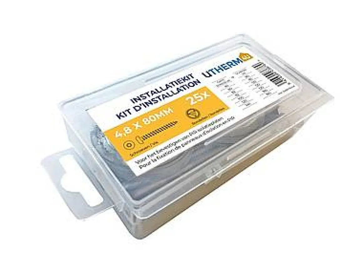 Coeck Utherm4U Schroeven En Rondellen 4,8X80Mm 25 Stuks/Blister