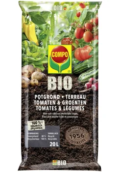 Compo Bio Potgrond Tomaten & Groenten 20L