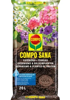 Compo Potgrond Voor Geraniums En Balkonplanten Sana 20L
