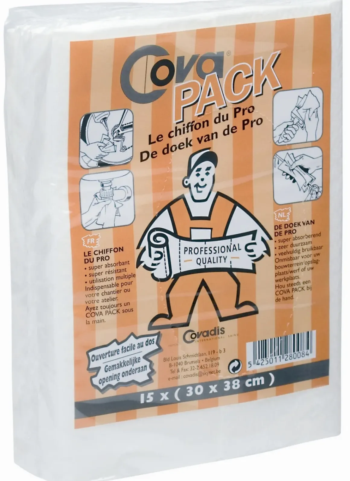 Covadis Doek Covapack 30X38Cm 15St