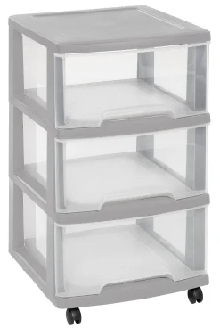 Curver Ladesysteem Met Wielen Essentials Lichtgrijs 3X20L