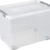 Curver Opbergbox Handy+ Met Wielen 65L Transparant