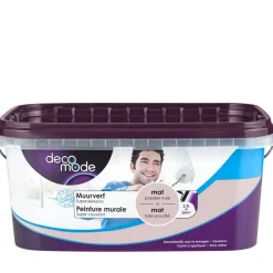 Decomode Muurverf Superdekkend Mat Poeder Roze 2,5L