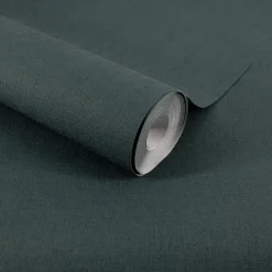 Decomode Vliesbehang Basic Textile Groen