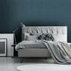 Decomode Vliesbehang Concrete Mat Blauw