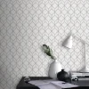 Decomode Vliesbehang Myrtle Wit