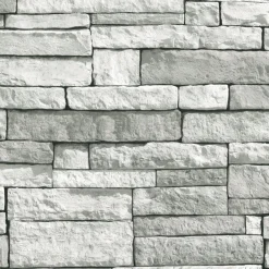 Decomode Vliesbehang Stones Lichtgrijs
