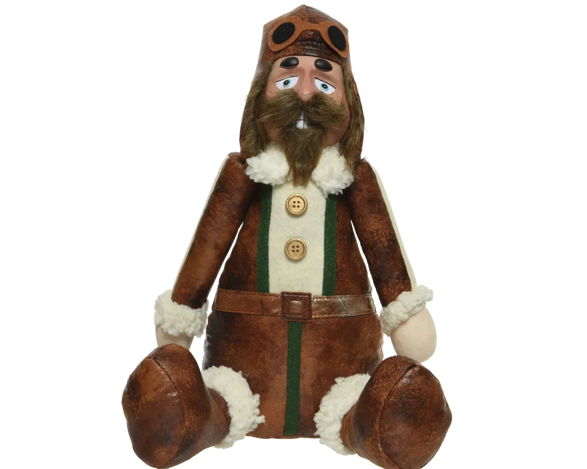 Decoris Deurstop Notenkraker Bruin 38Cm