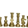 Decoris Kandelaar Schaak Polyresin Goud 24,5Cm