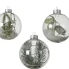 Decoris Kerstbal Sneeuw Glas O8Cm Diversen