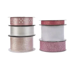 Decoris Lint Polyester Roze Diversen 500Cm