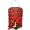 Decoris Theelichthouder Glas 21Cm Rood