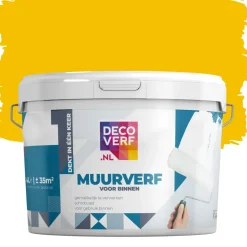 Decoverf Muurverf Goudgeel, 4L