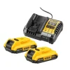 Dewalt Accu'S Met Lader Dcb1104D2-Qw Xr 18V 2Ah