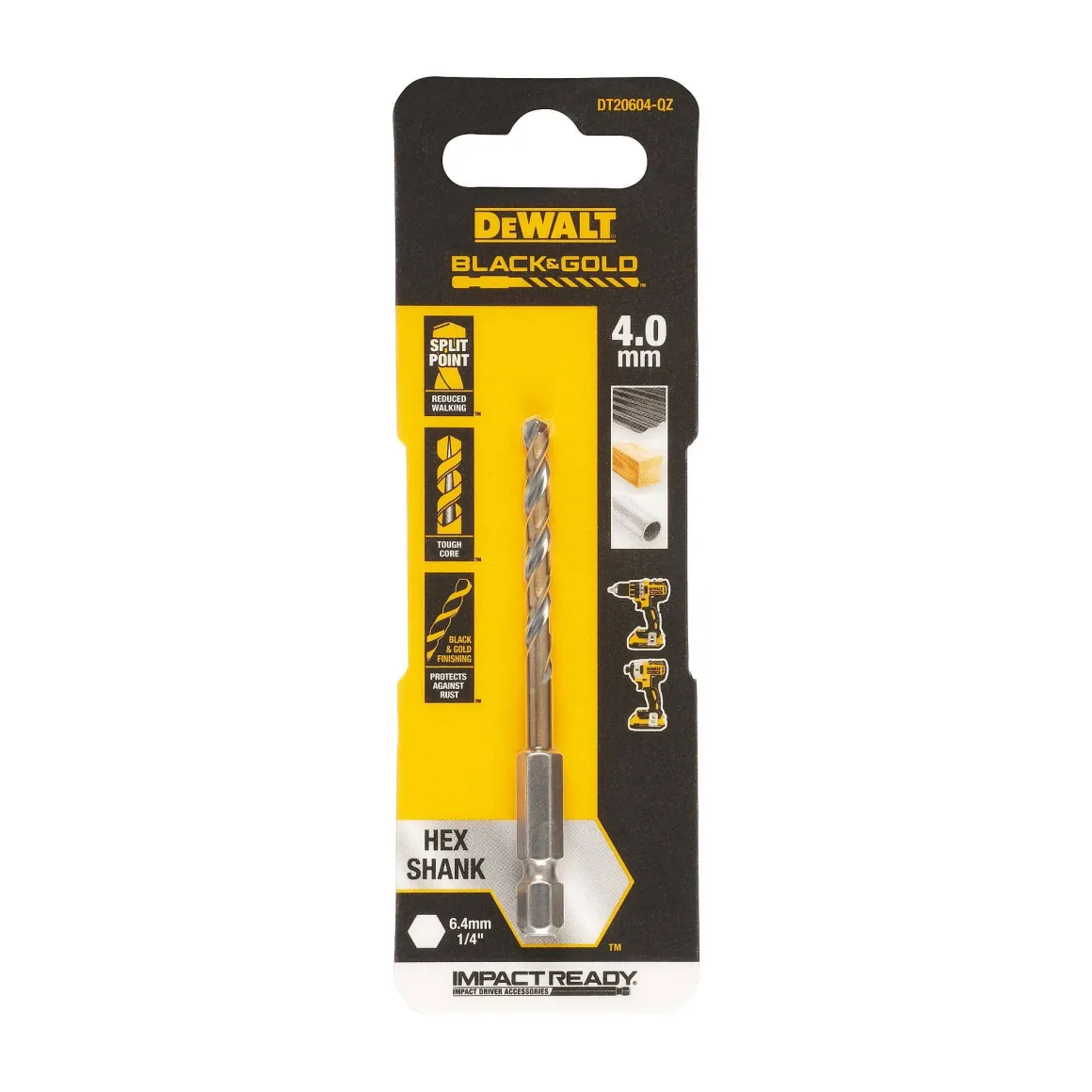 Dewalt Metaalboor Impact B&G Extreme Dt20604-Qz 4Mm
