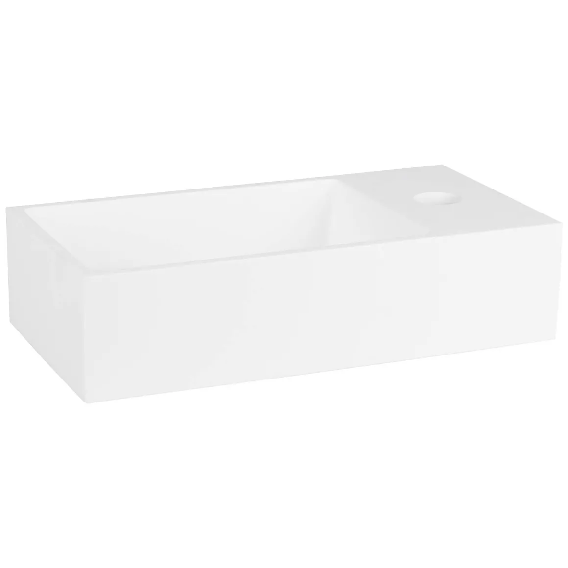 Differnz Fontein 36X185X9Cm Solid Surface Wit