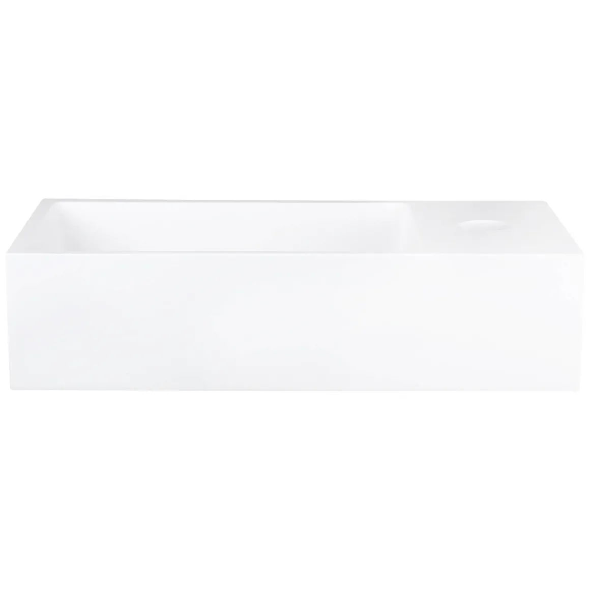Differnz Fontein 36X185X9Cm Solid Surface Wit