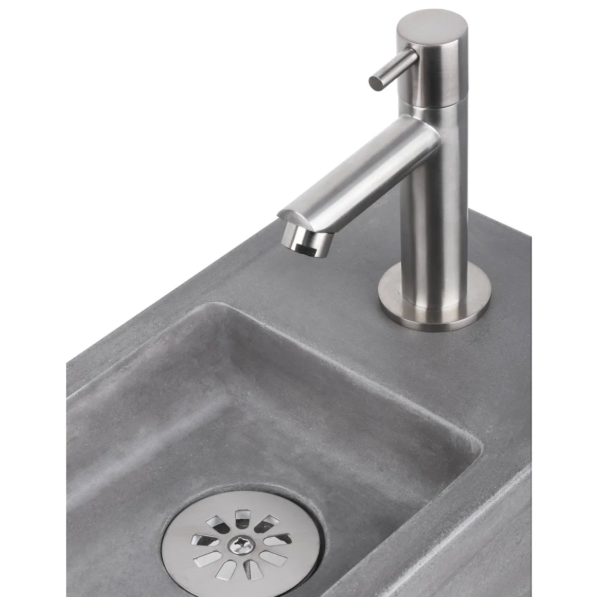 Differnz Fonteinkraan Mix&Match Recht Chroom Mat