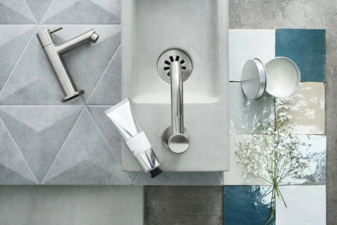 Differnz Fonteinkraan Mix&Match Recht Chroom Mat