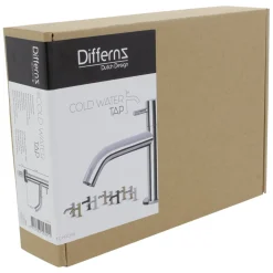 Differnz Fonteinkraan Mix&Match Gebogen Chroom Mat