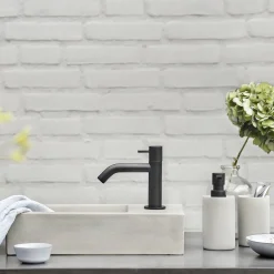 Differnz Fonteinkraan Mix&Match Gebogen Zwart Mat