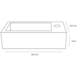 Differnz Fonteinset Jukon Beton Grijs 38,5Cm