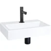 Differnz Fonteinset Mix&Match Flat Keramiek Recht Mat Zwart