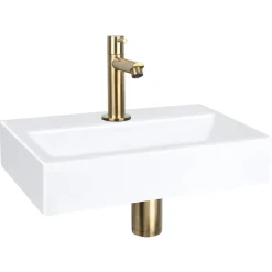 Differnz Fonteinset Mix&Match Flat Keramiek Recht Mat Goud
