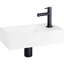 Differnz Fonteinset Solid Recht Mat Zwart