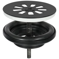 Differnz Fonteinset/Handdoekrek Jukon Beton Grijs/Zwart 38,5Cm