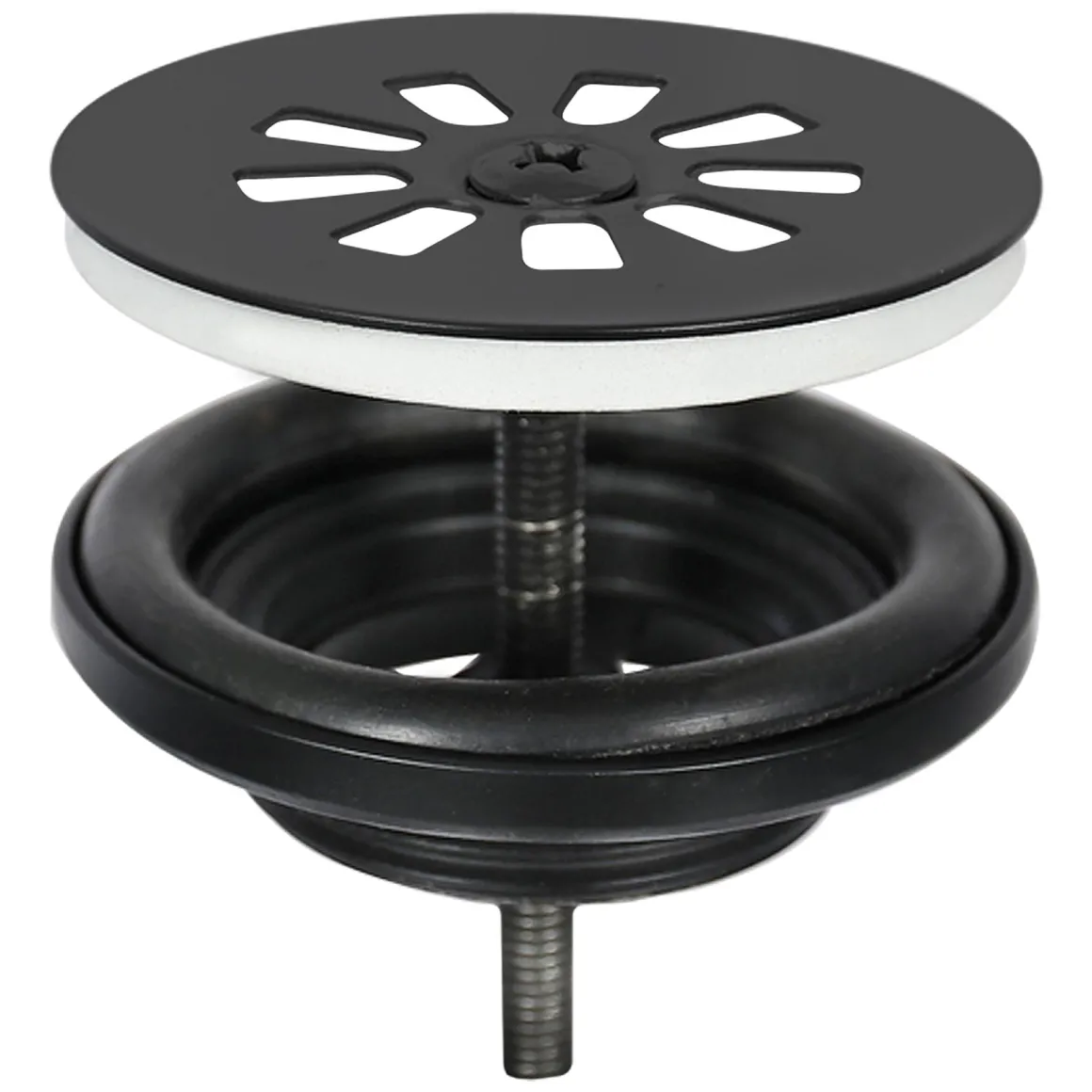 Differnz Fonteinset/Handdoekrek Jukon Beton Grijs/Zwart 38,5Cm