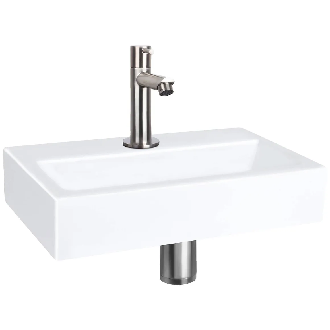 Differnz Toiletfontein Flat Small Keramiek Wit 38X24X7Cm