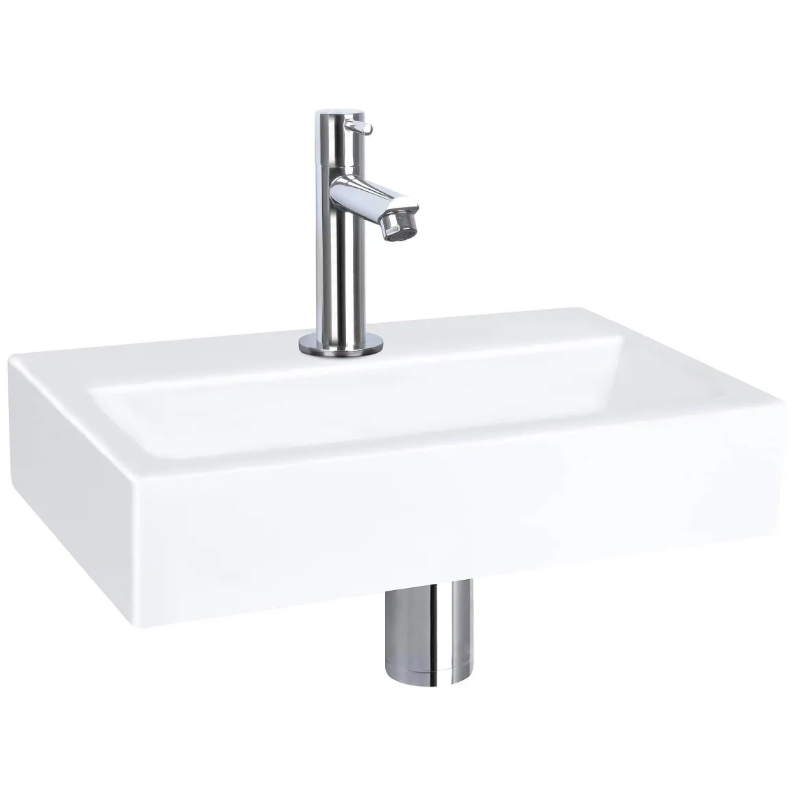 Differnz Toiletfontein Flat Small Keramiek Wit 38X24X7Cm