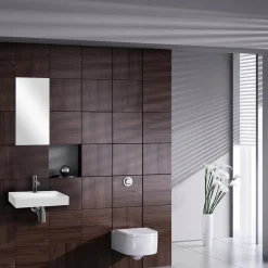Differnz Toiletfontein Flat Small Keramiek Wit 38X24X7Cm
