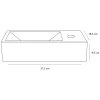 Differnz Toiletfontein Helios Marmer 37,5X18,5X9,5Cm