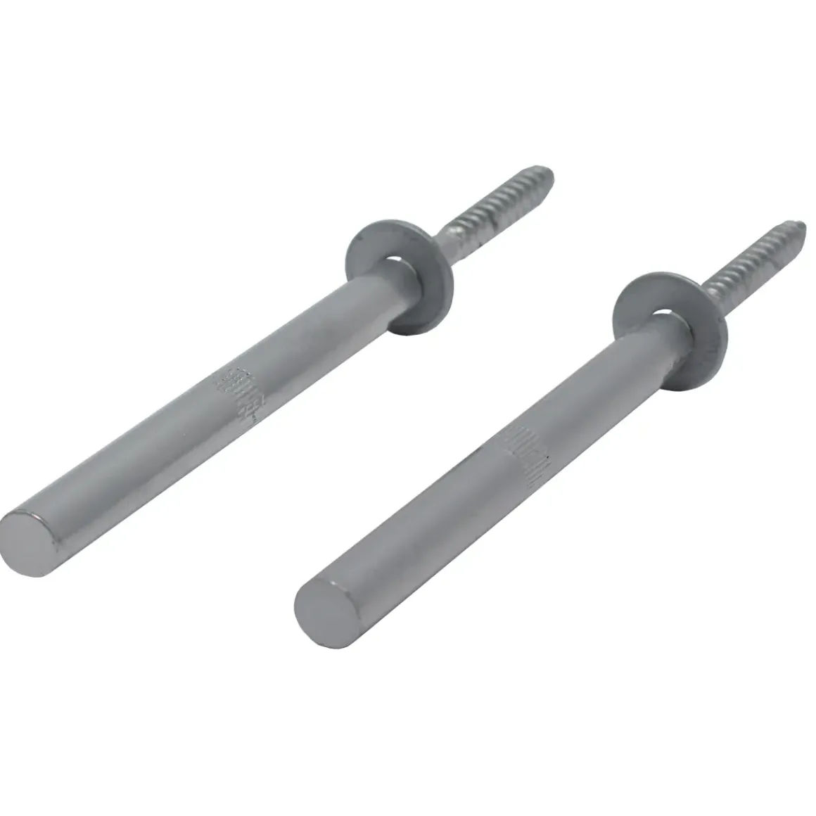 Duraline Wandplankdrager Pin Mat Zilver 1,2X12,5Cm - 2 Stuks