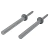 Duraline Wandplankdrager Pin Mat Zilver 1,2X12,5Cm - 2 Stuks