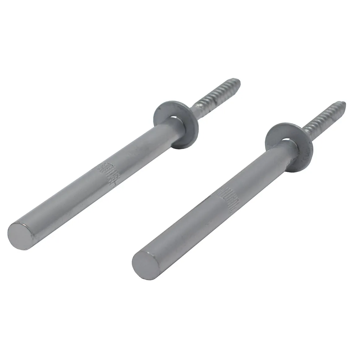 Duraline Wandplankdrager Pin Mat Zilver 1,2X12,5Cm - 2 Stuks