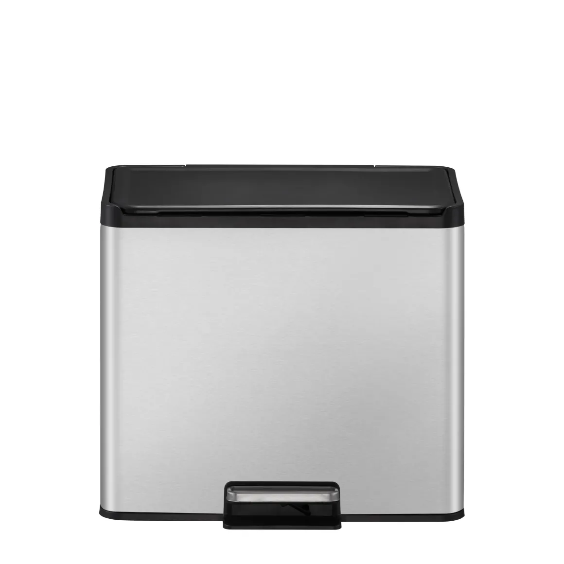 Eko Pedaalemmer Essential Met 3 Binnenemmers Voor Het Scheiden Van Afval Geborsteld Rvs 3X9L