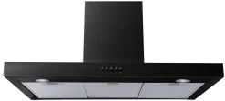 Electrum Schouwafzuigkap Tsh 92120C Bl 90Cm Mat Zwart