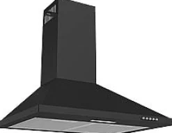 Electrum Schouwafzuigkap Ch 6102 Bl Zwart 60Cm