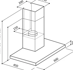 Electrum Schouwafzuigkap Tsh 62120C Ix 60Cm Rvs