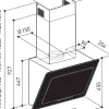 Electrum Verticale Wandafzuigkap 90Cm Dhpr93008Blg Zwart