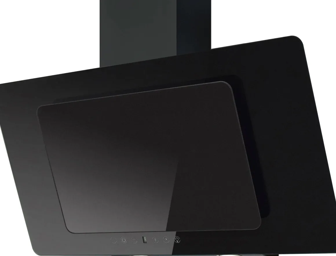 Electrum Verticale Wandafzuigkap 90Cm Dhpr93008Blg Zwart