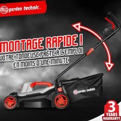 Elem Garden - Elektrische Grasmaaier 1500W - Maaibreedte 37Cm