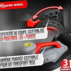 Elem Garden - Elektrische Grasmaaier 1500W - Maaibreedte 37Cm